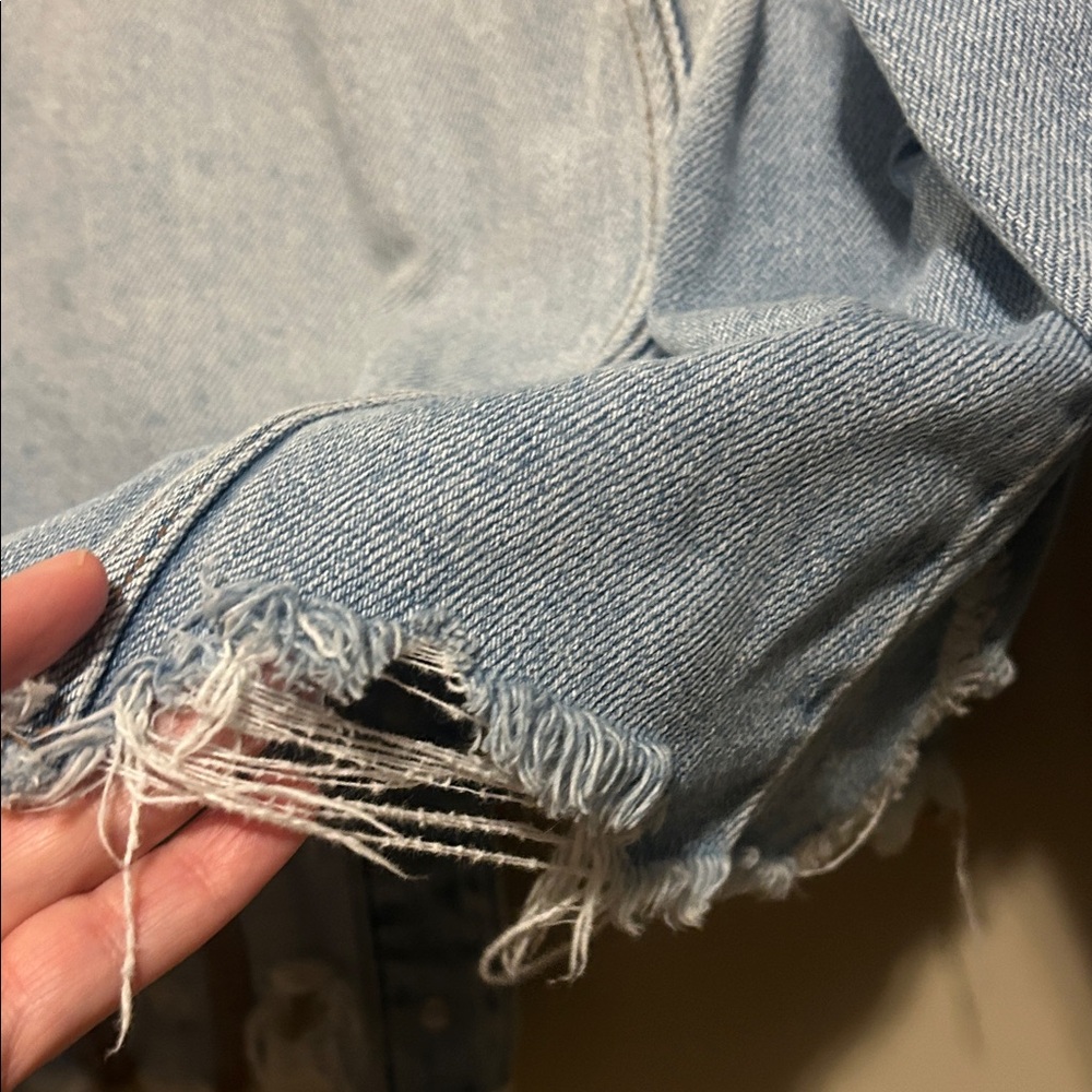 Distressed denim jacket - Picture 9 of 9